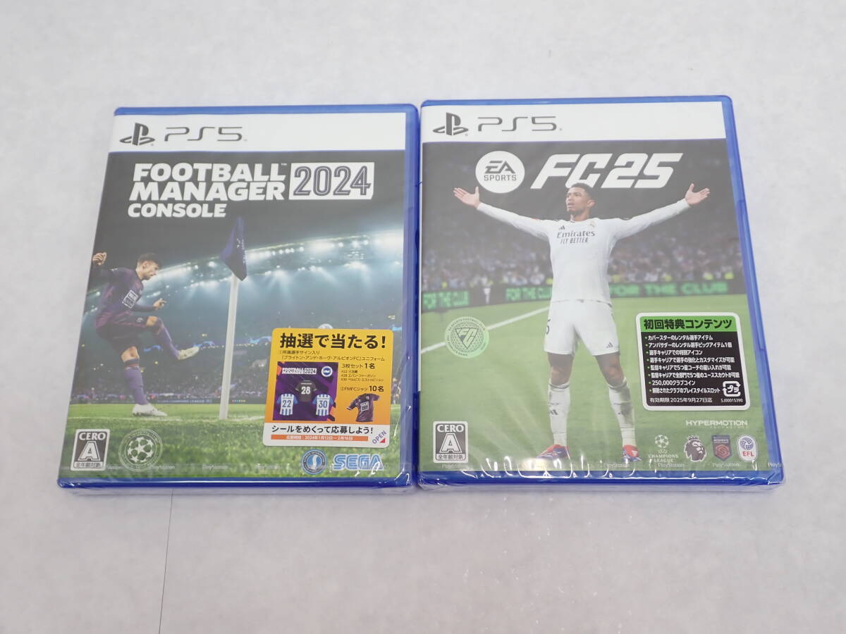 117【未開封】PS5ソフト FC25 Football Manager2024 CONSOLE 2本セット