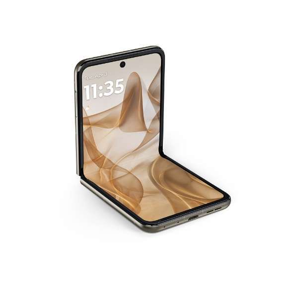 【新品】Motorola razr 50 サンドクリーム SIMフリー 未開封_画像3