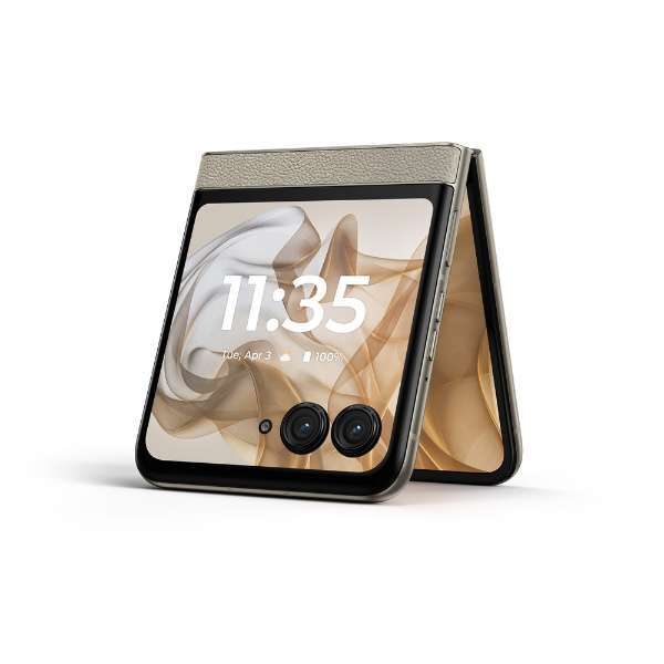 【新品】Motorola razr 50 サンドクリーム SIMフリー 未開封_画像2