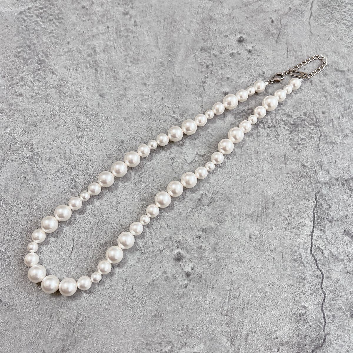 希少 美品 KIKUNOBU MIX PEARL NECKLACE M パール