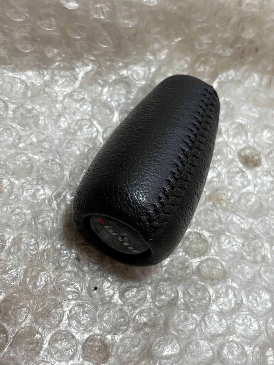 ニスモ レザーシフトノブ 旧型nismoロゴ仕様 M10 程度