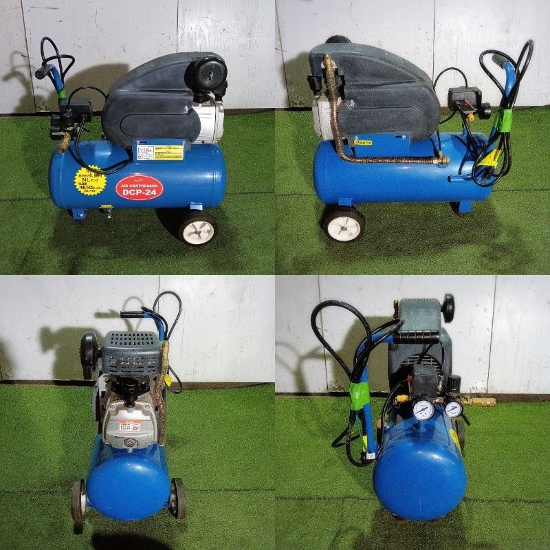 福井△ナカトミ エアーコンプレッサー DCP-24 単相100V 圧力0.8 福井△ナカトミ エアーコンプレッサー DCP-24 単相100V 圧力0.8