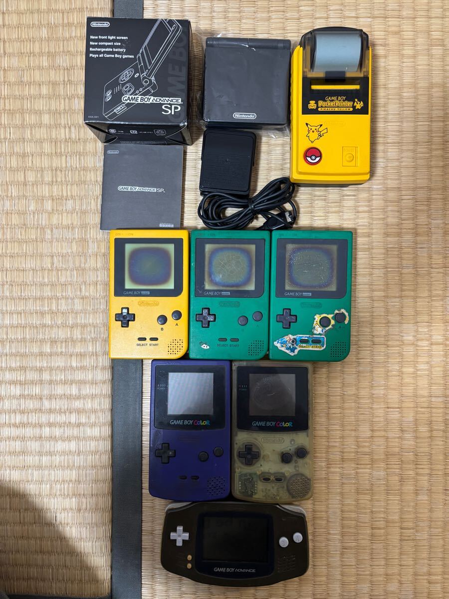 ゲームボーイカラー×2アドバンス×1ポケット×3 SP箱説明書 ゲームボーイカラー×2アドバンス×1ポケット×3 SP箱説明書