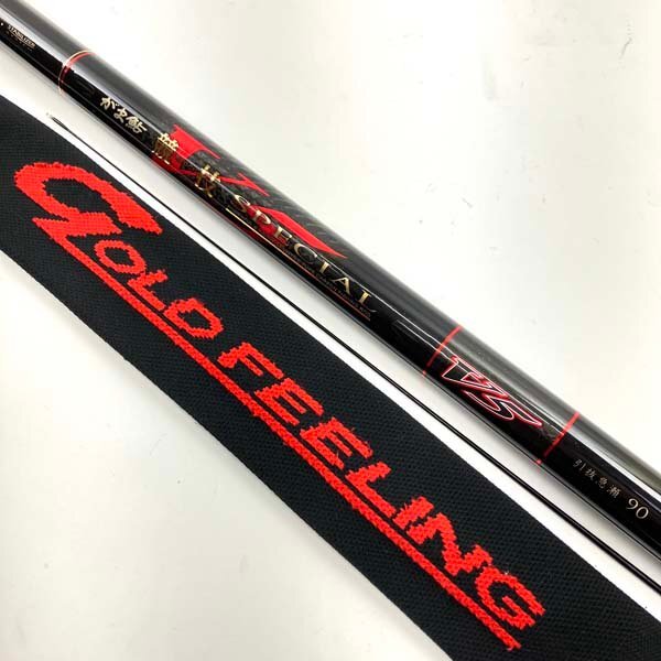 t)がまかつ Gamakatsu がま鮎 競技 SPECIAL スペシャル V5 引抜急瀬90 継数8本 ロッド 釣竿 フィッシング 釣り用品 中古 ※竿袋/替え穂先有
