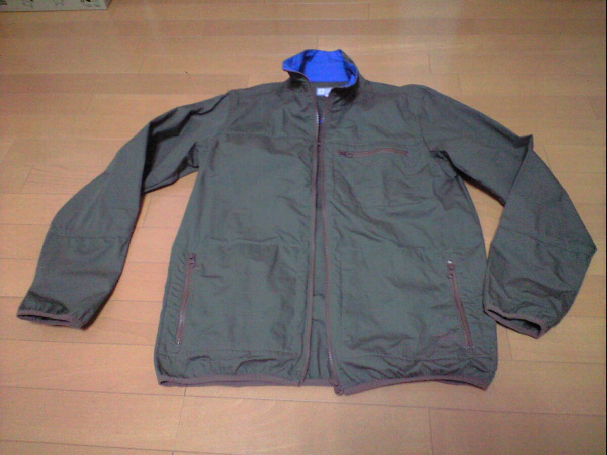 【処分】★STUSSY ステューシー★ジャケット・ブルゾン★オリーブ・カーキ×青★サイズ L★綿100％