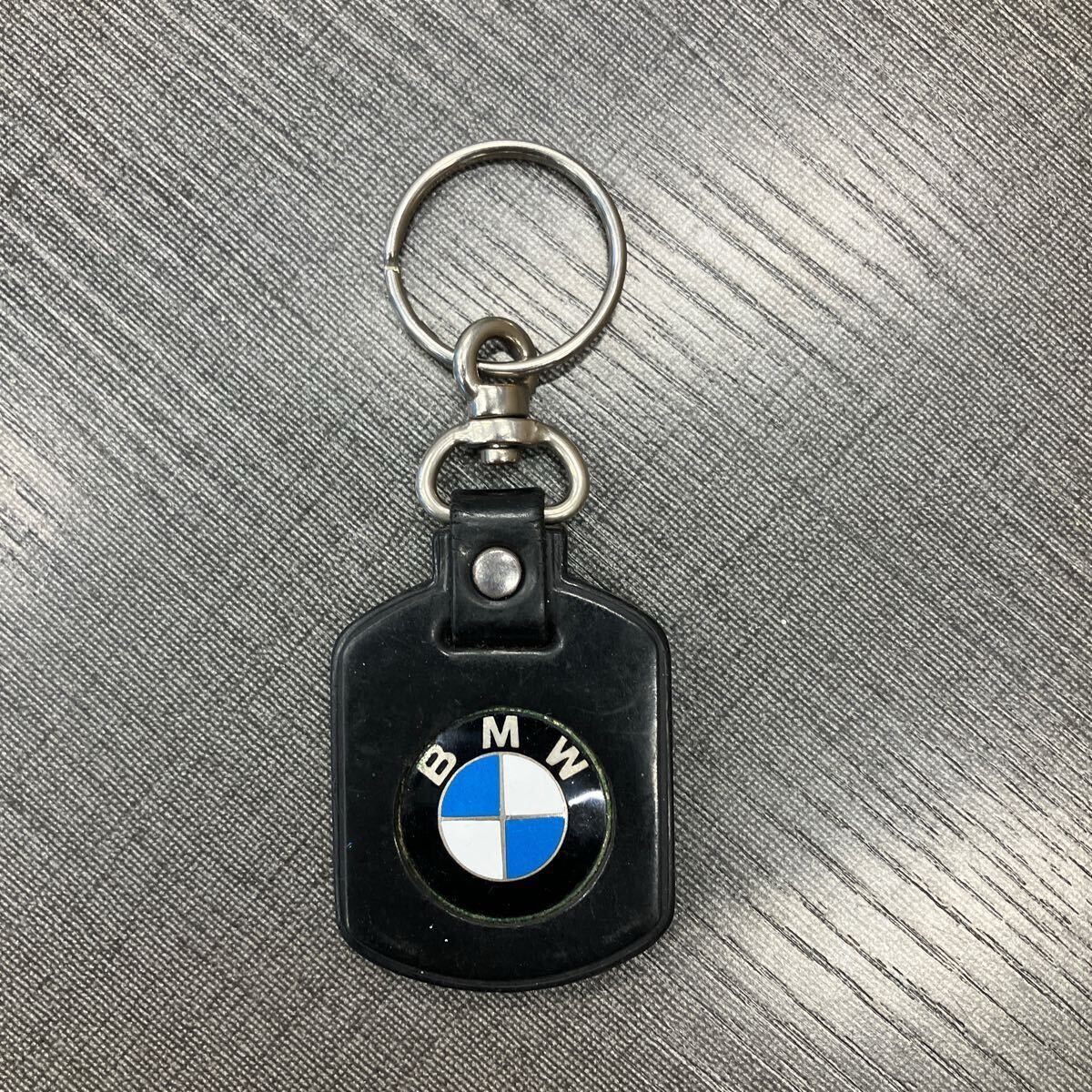BMW 純正 BMWキーホルダー レザーキーホルダー 本革 黒 ブラック 76