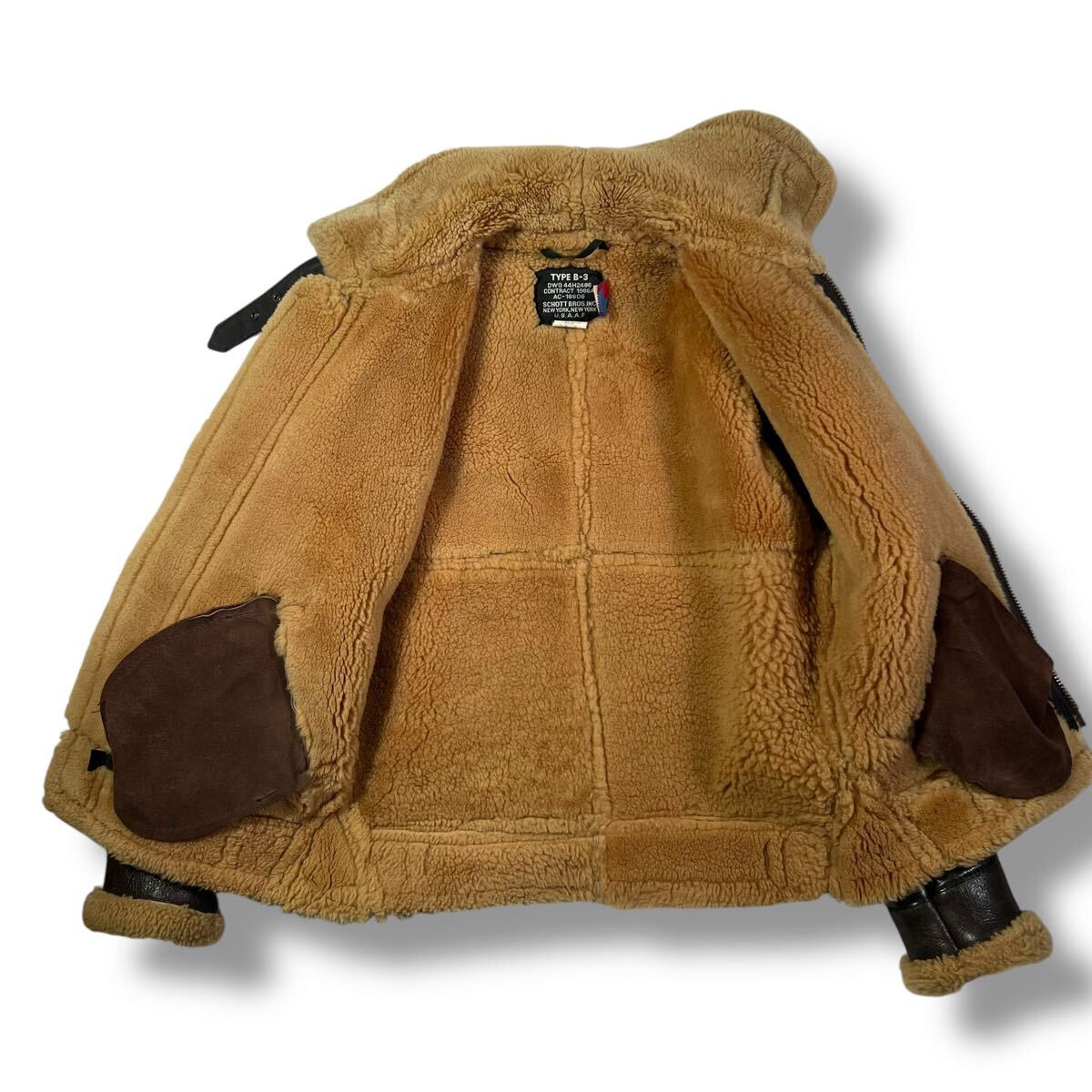 USA製 希少 Schott ショット B-3 メンズ34 ムートンジャケット USA製 希少 Schott ショット B-3 メンズ34 ムートンジャケット
