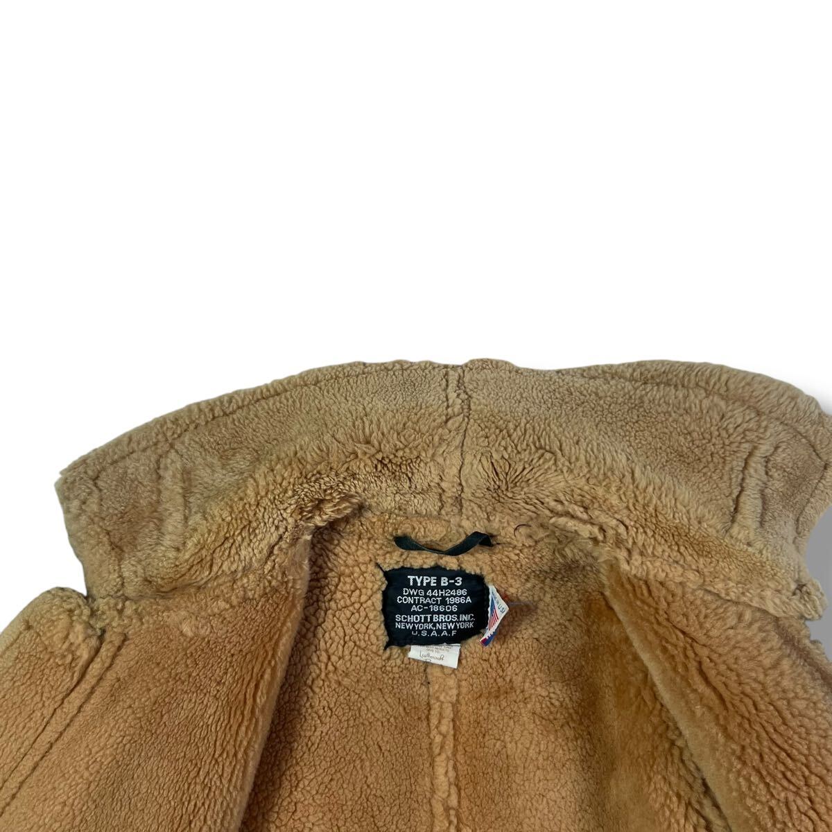USA製 希少 Schott ショット B-3 メンズ34 ムートンジャケット USA製 希少 Schott ショット B-3 メンズ34 ムートンジャケット