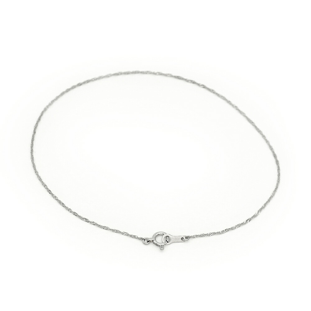 ブレスレット チェーン PT850 プラチナ スクリューチェーン 幅1.0mm｜鎖 850pt 貴金属 ジュエリー レディース メンズ_画像1