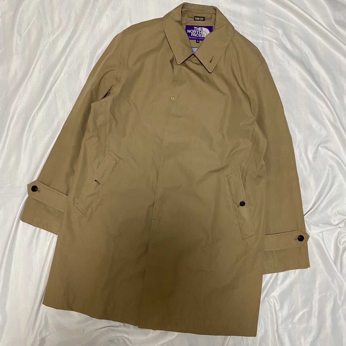THENORTHFACE PURPLELABELステンカラーコートゴアテックスMベージュ