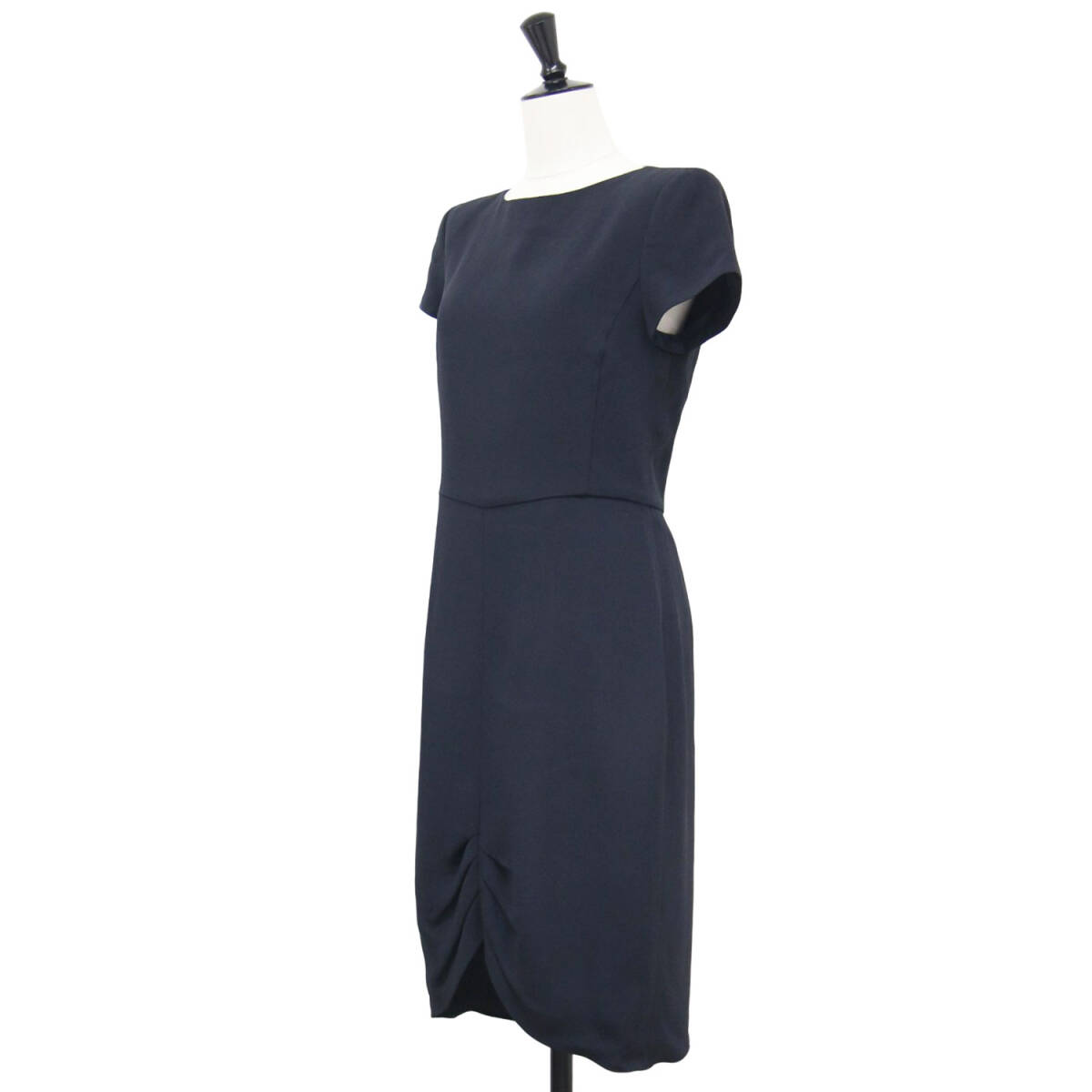 EMPORIO ARMANI Emporio Armani One-piece темно-синий темно-синий размер :40(L) жоржет midi One-piece / платье короткий рукав тугой