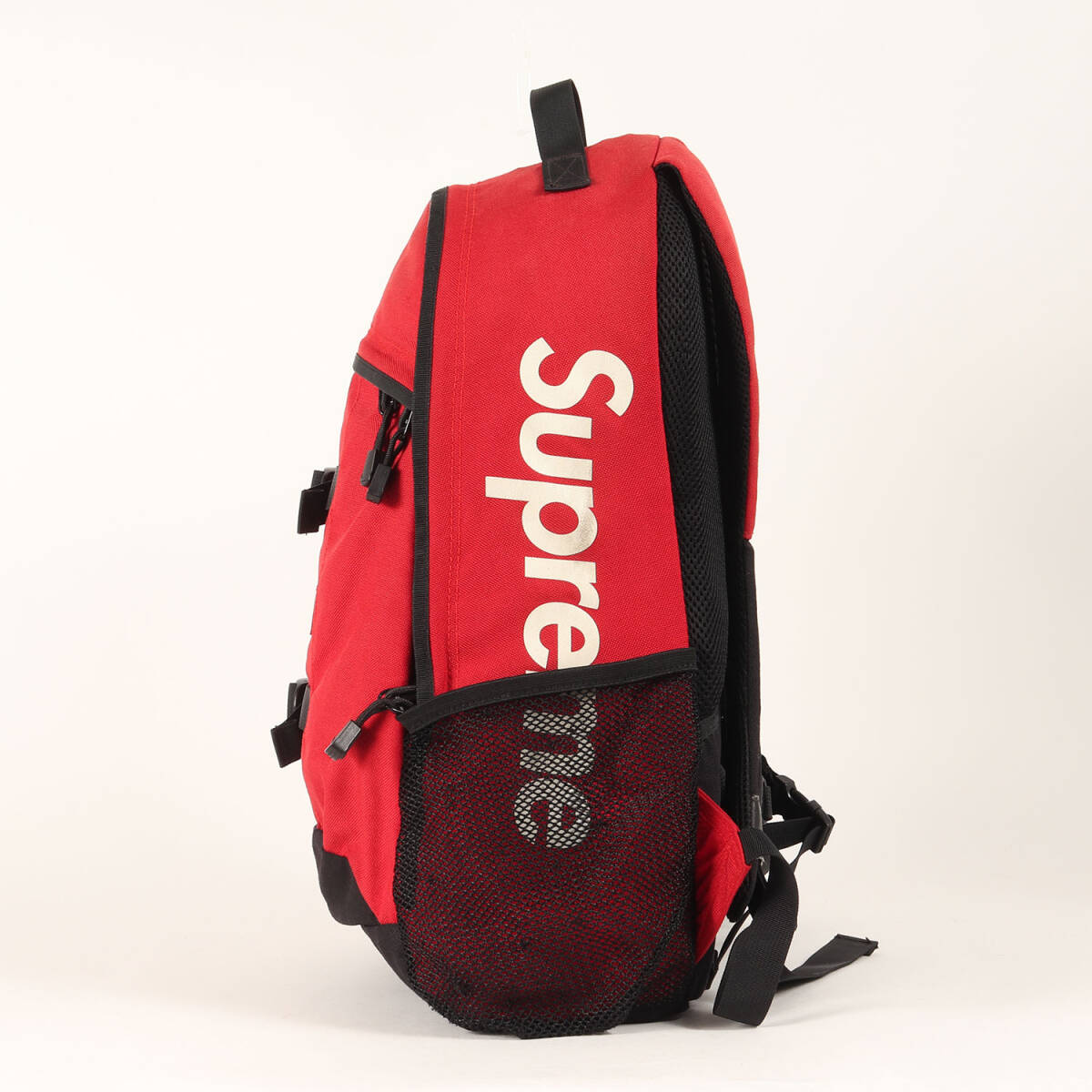 Supreme シュプリーム バッグ / サイドロゴ コーデュラナイロン バックパック (Logo Backpack) / レッド / ブランド カバン