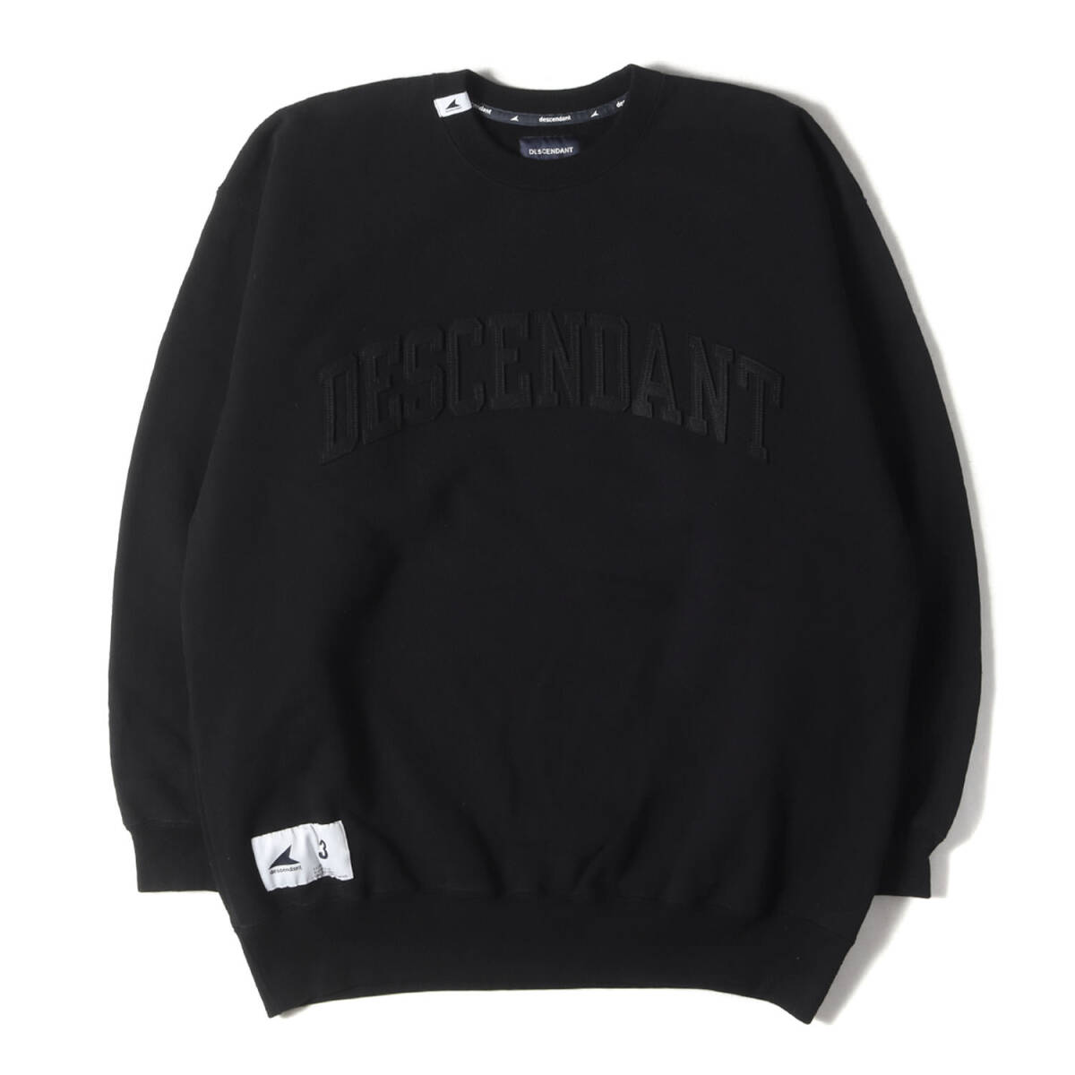 【新品同様】DESCENDANT ディセンダント スウェット 3 / 24AW Ron Herman アーチロゴ チーム スウェットシャツ (Team Sweat Pullover)