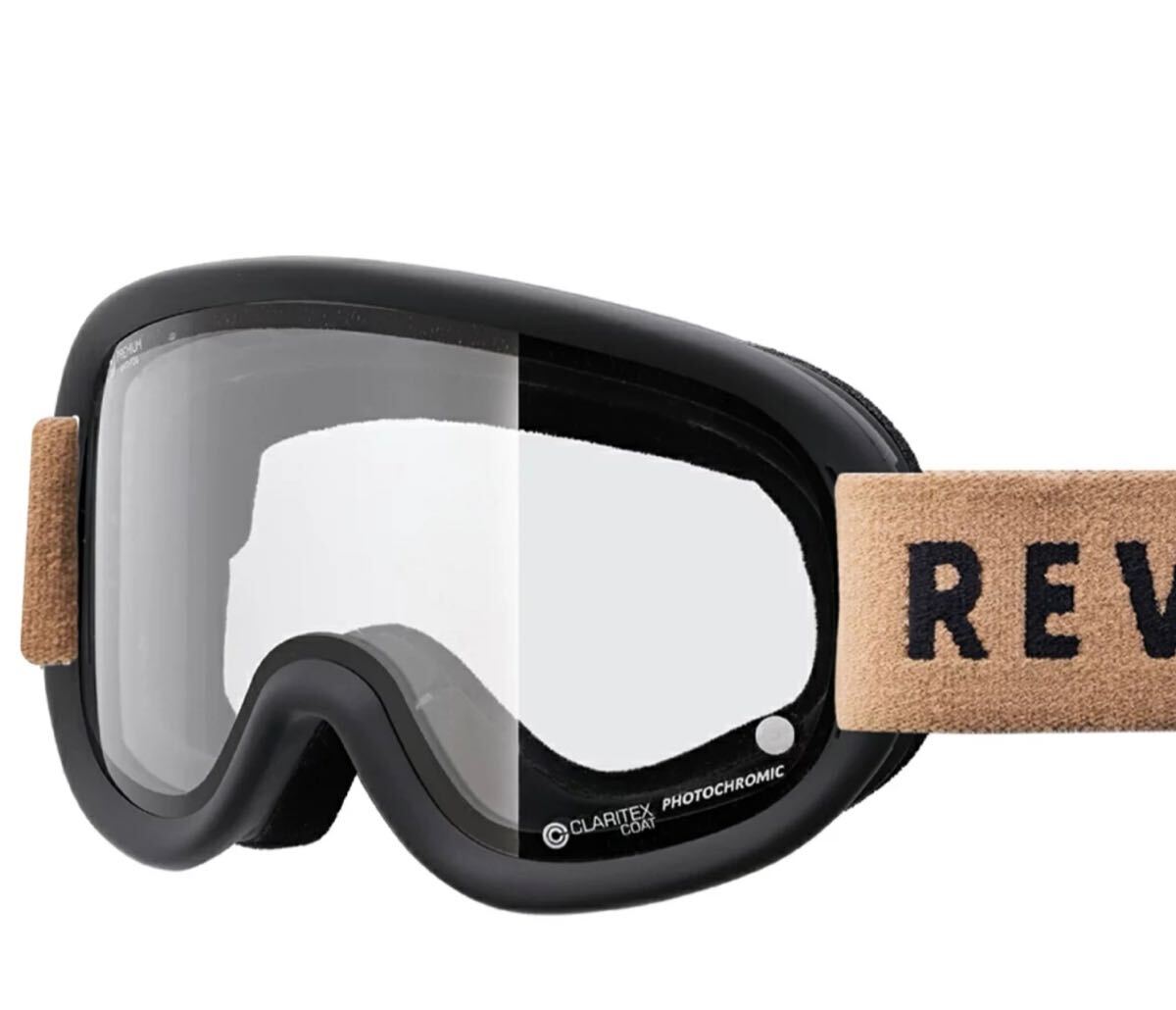 REVOLT/リボルト GOGGLE/ゴーグル super light frame/スーパーライトフレーム MAT BLACK(clear/clear PHO)スノーボード ゴーグル
