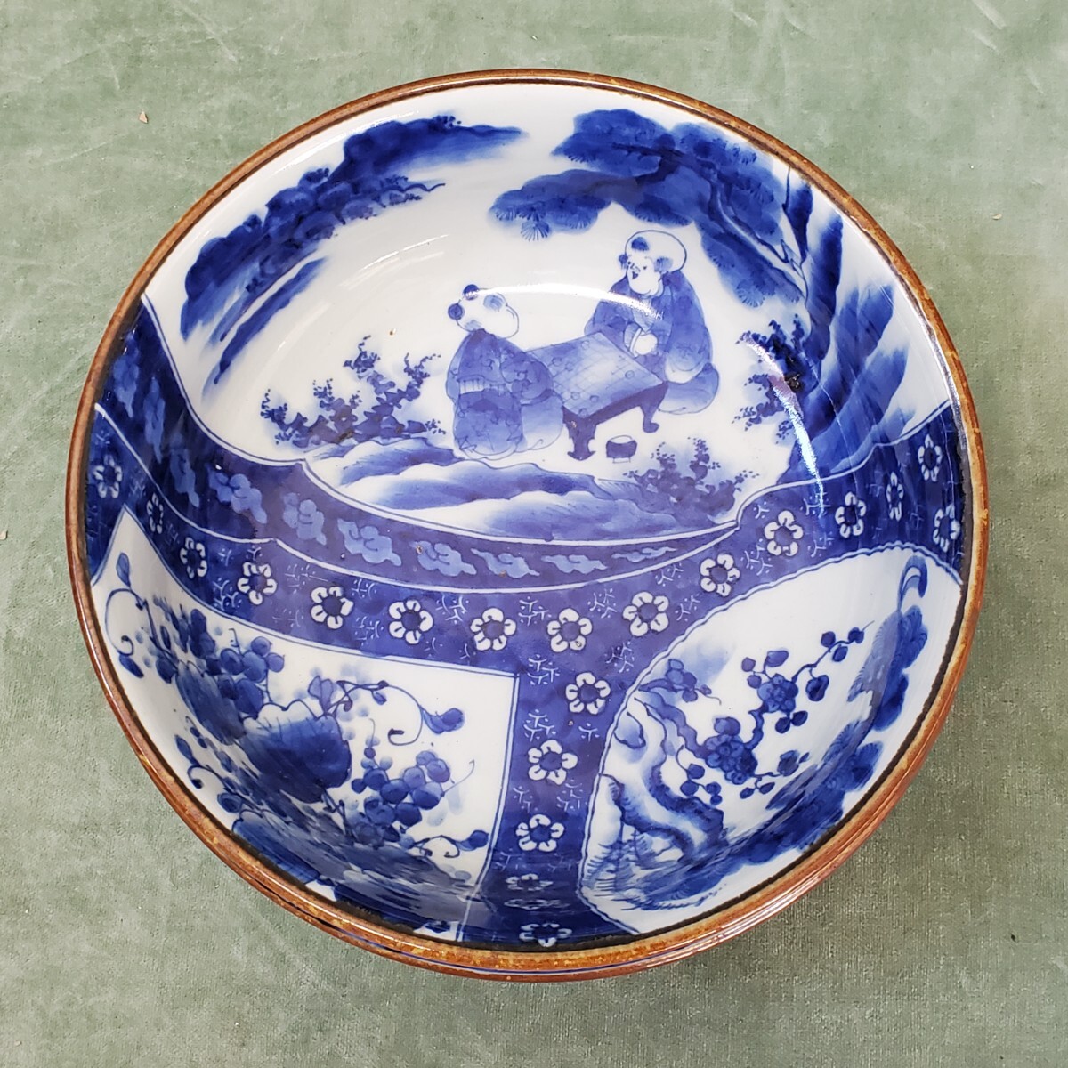 伊万里 古伊万里 染付 皿 深鉢（検索 骨董 レトロ アンティーク