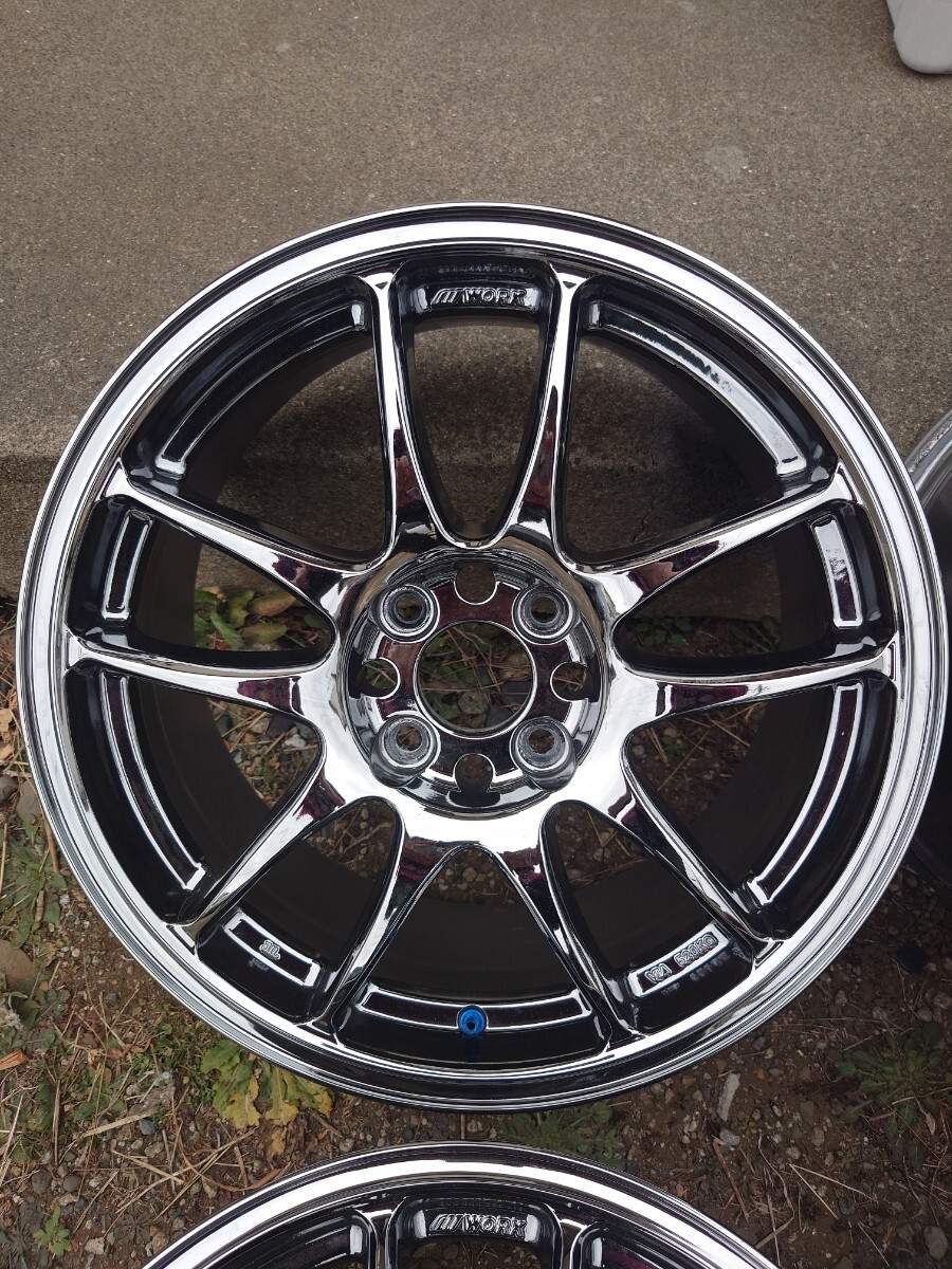 ワーク エモーション CR kai 16インチ メッキ 7J +44 pcd 100 4H ワーク エモーション CR kai 16インチ メッキ 7J +44 pcd 100 4H