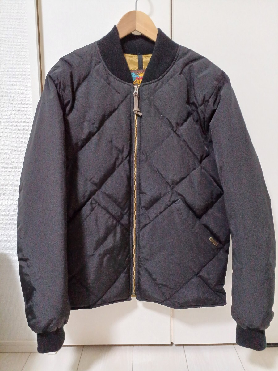 難あり Eddie Bauer DOWN スカイライナー ブラック Sサイズ 復刻 日出タグ ダウンジャケット キルティング