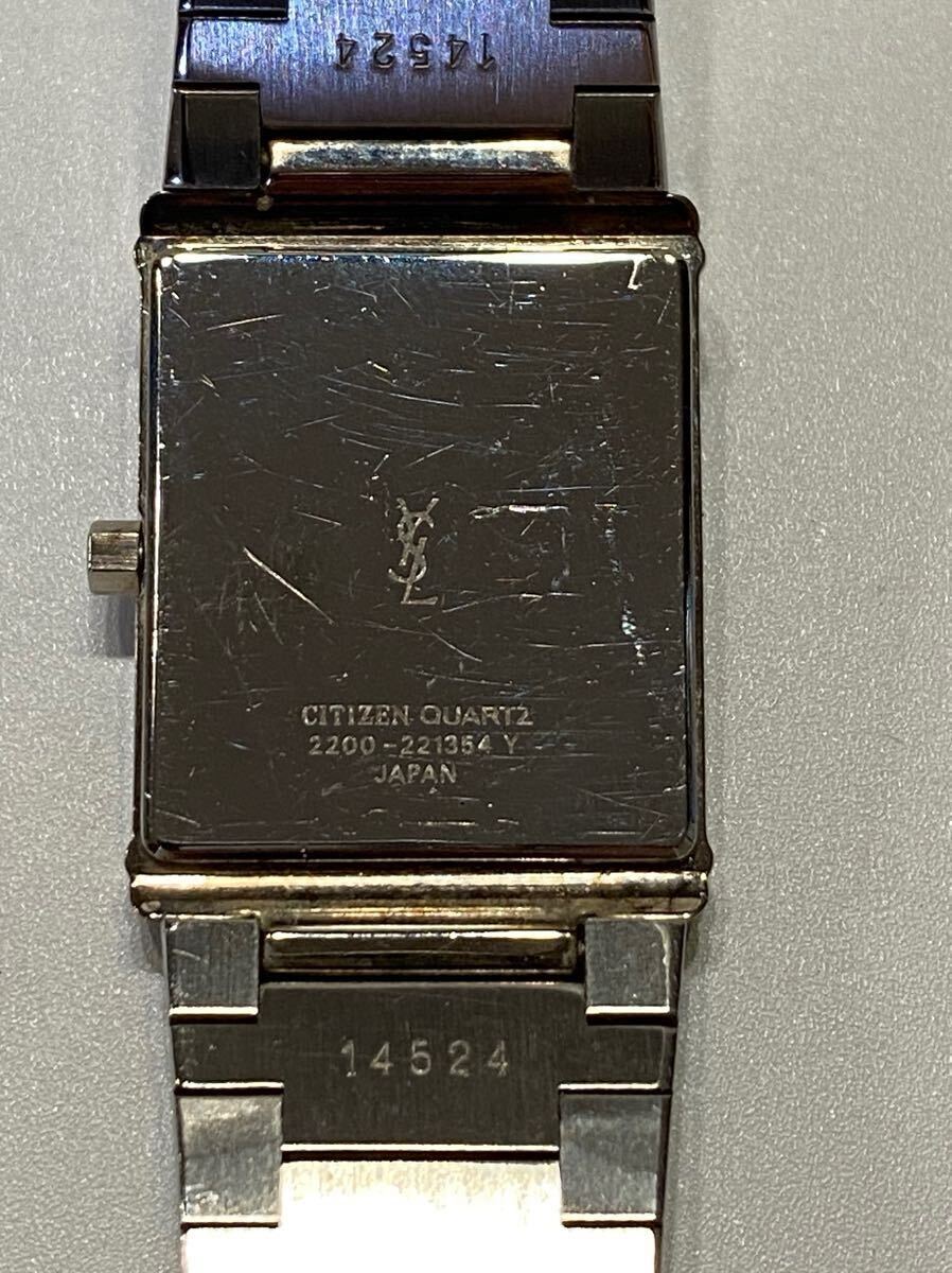 稼動品】YSL イブサンローラン CITIZEN QUARTZ 2200-221354Y 稼動品】YSL イブサンローラン CITIZEN QUARTZ 2200-221354Y