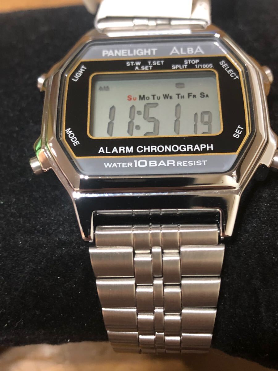 SEIKO セイコー ALBA アルバ Y735-4A00 アラームクロノグラフ