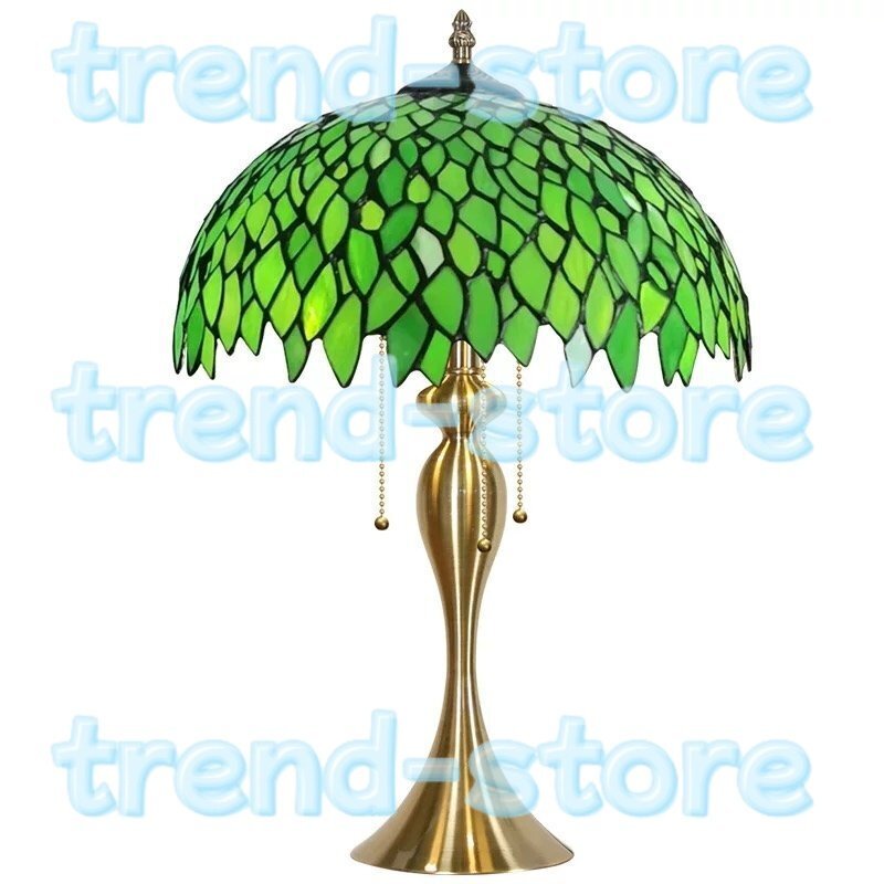 豪華◇芸術品 大型ステンドランプ ステンドグラス グリーン 豪華◇芸術品 大型ステンドランプ ステンドグラス グリーン
