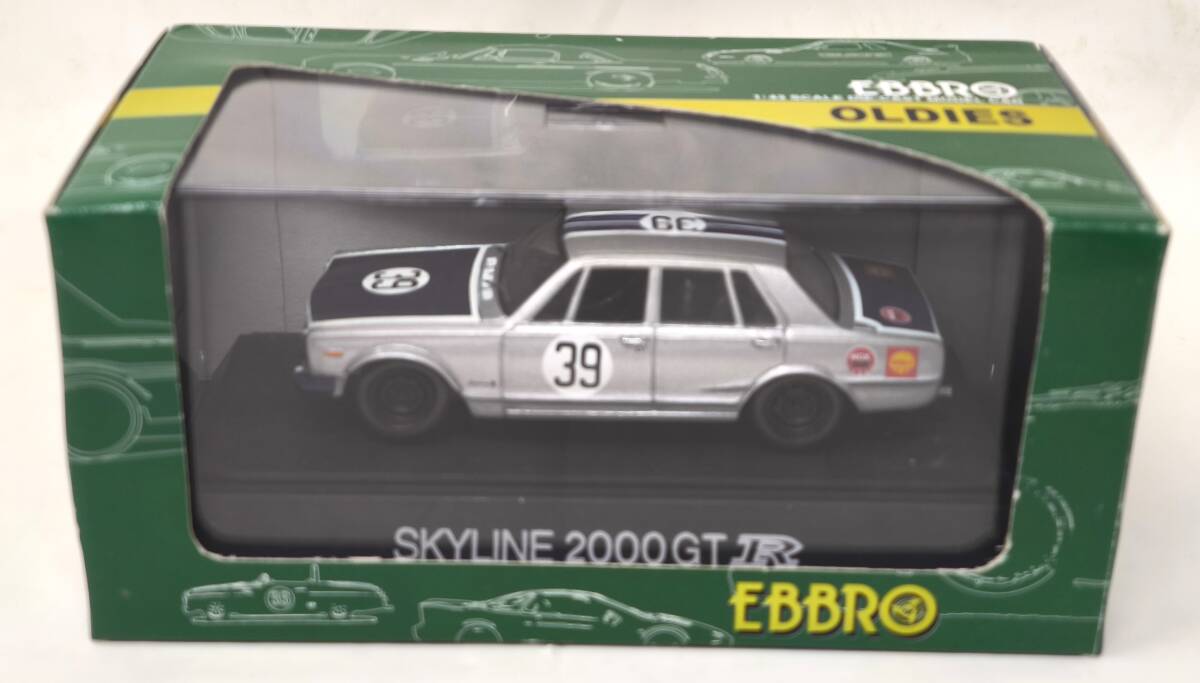 ★EBBRO 1:43 NISSAN SKYLINE GT-R PGC10 RACING SILVER #39 DIE-CAST エブロ 日産 スカイライン★