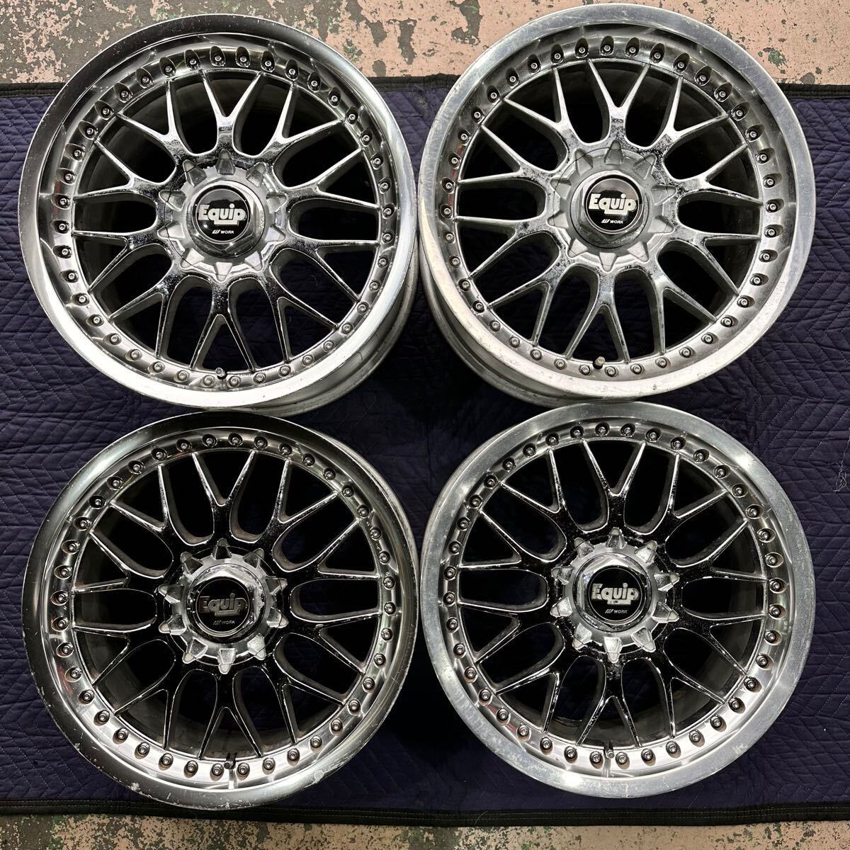 783】WORK Equip M1 18インチ 8.0JJ 9.0JJ 5穴 PCD114.3 中古 4 783】WORK Equip M1 18インチ 8.0JJ 9.0JJ 5穴 PCD114.3 中古 4