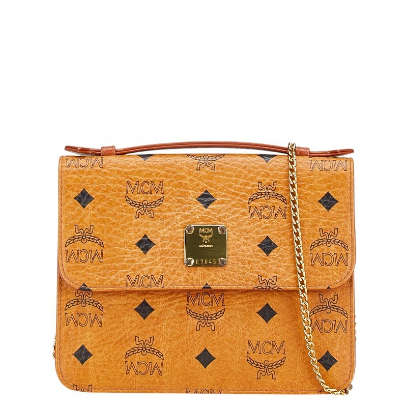 中古 MCM ショルダーバッグ ハンドバッグ 2way ABランク ヴィセトス ロゴグラム ブラウン PVC レディース MCM 【送料無(wú)料】【西神店】
