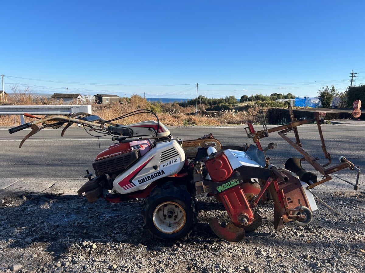 シバウラ マルチ　管理機 マルチャー仕様 10馬力 畝立 成型機 丸畝 動画有 シバウラ マルチ管理機 マルチャー仕様 畑楽 10.5馬力 畝立