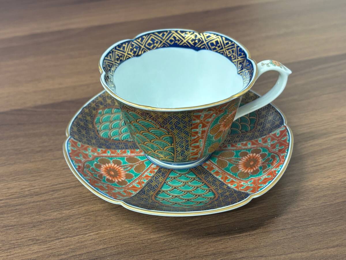 有田焼 幸楽窯 華楽窯 古伊万里様式 錦色絵 金彩 コーヒーカップ 有田焼 幸楽窯 華楽窯 古伊万里様式 錦色絵 金彩 コーヒーカップ