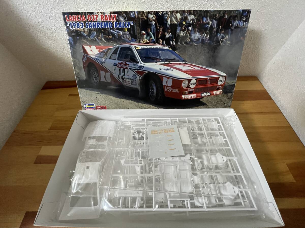 ハセガワ１/24　 限定20299　ランチア　０３７　ラリー　'1983　サンレモラリー’＋デカール
