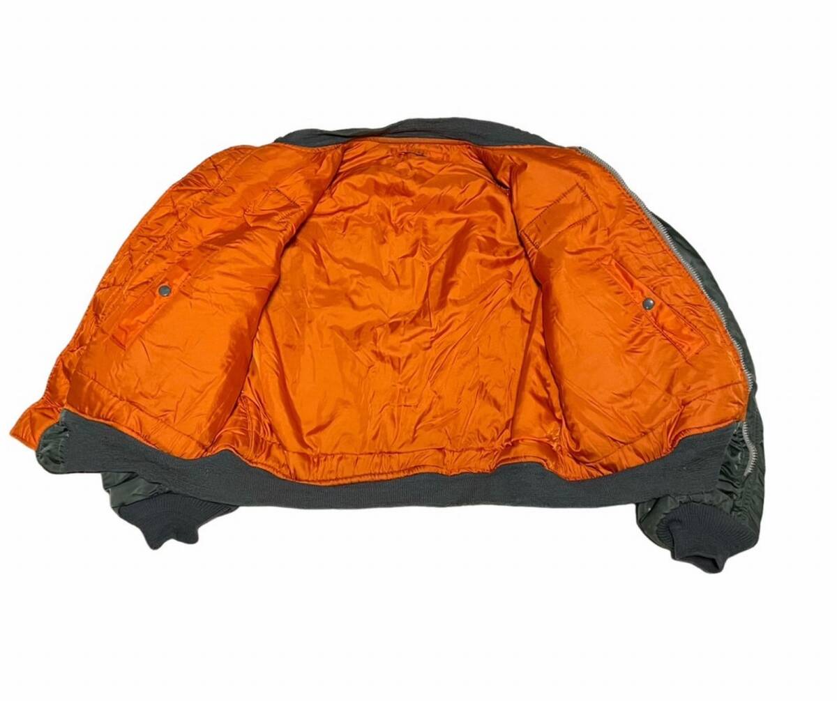 【032】実物　MA-1　USAF　ビンテージフライトジャケット　MIL-J-8279E　ALPHA　1972年　サイズ：LARGE_画像3