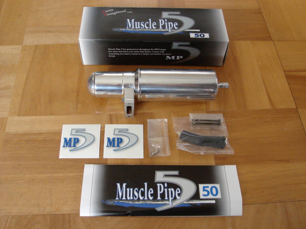 Curtis-Youngblood Muscle Pipe MP5 50クラス用マッスルパイプマフラー（中古美品）