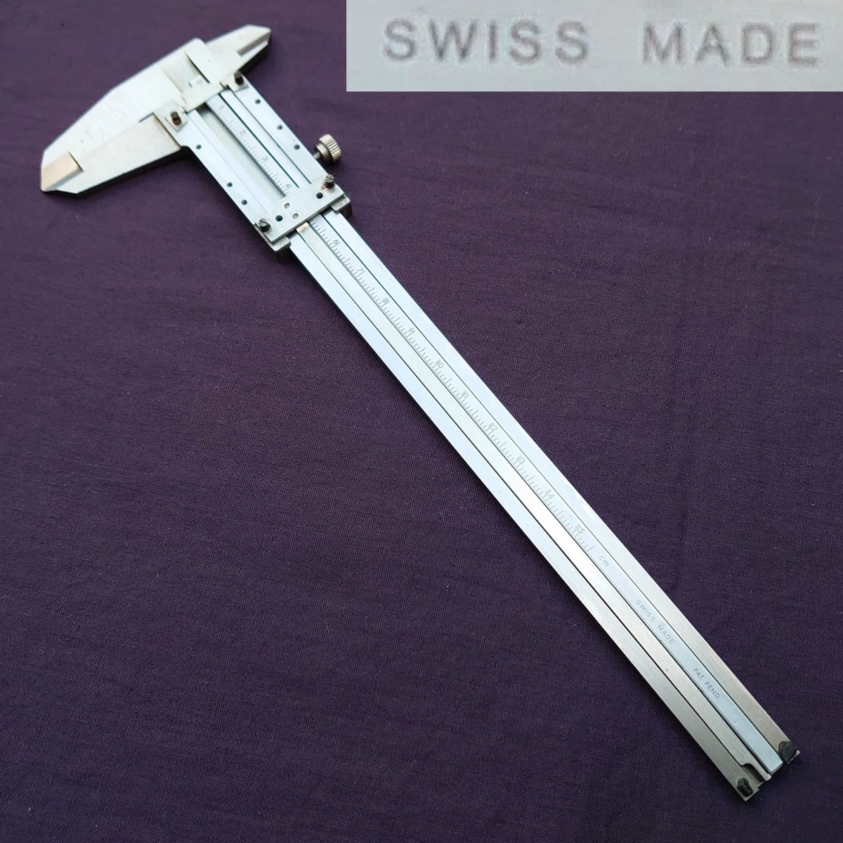 ノギス SWISS MADE 測定範囲0～150㎜ スイス製 部品欠損 【5178】