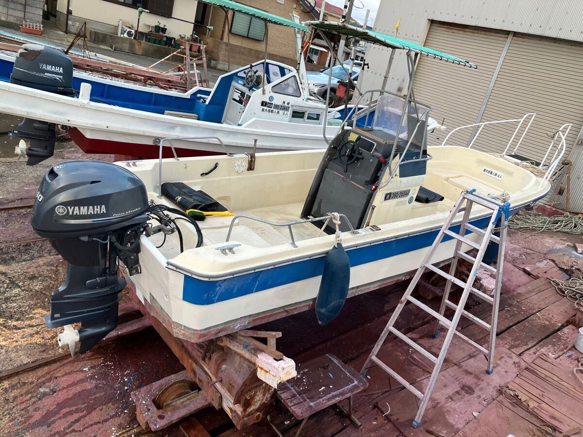 割引発見 長崎】YAMAHAヤマハW19船外機ヤマハ4スト40馬力☆アワー50未満 小型モーターボート