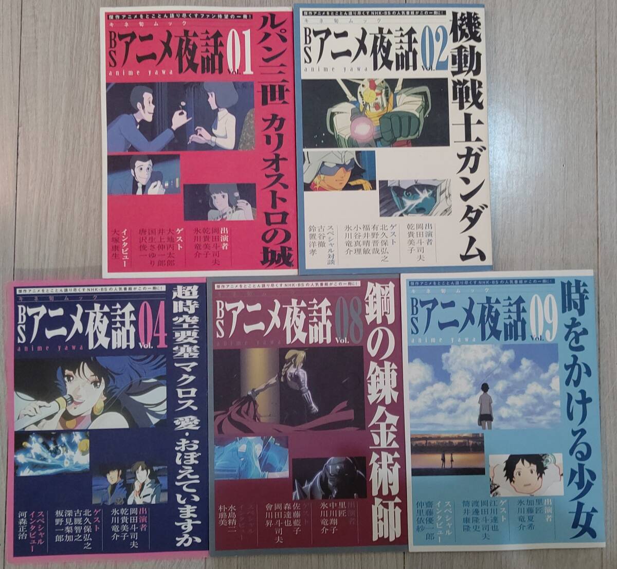 BSアニメ夜話　ルパン　ガンダム　マクロス　鋼の錬金術師　時をかける少女