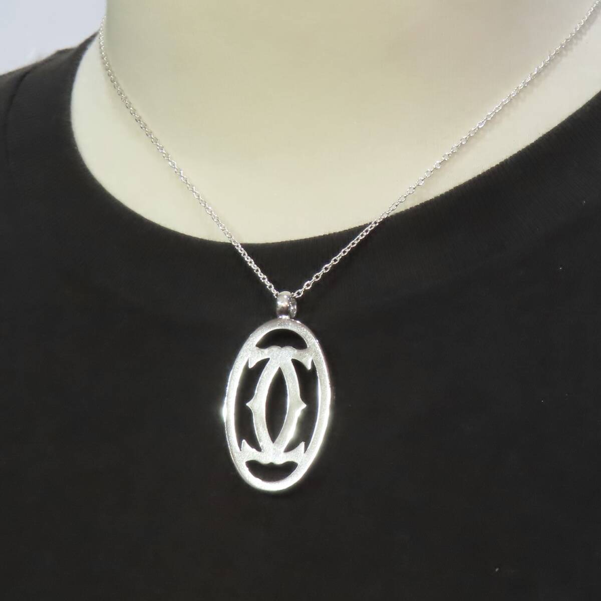 美品 CARTIER カルティエ ネックレス ペンダント ロゴ 美品 CARTIER カルティエ ネックレス ペンダント ロゴ