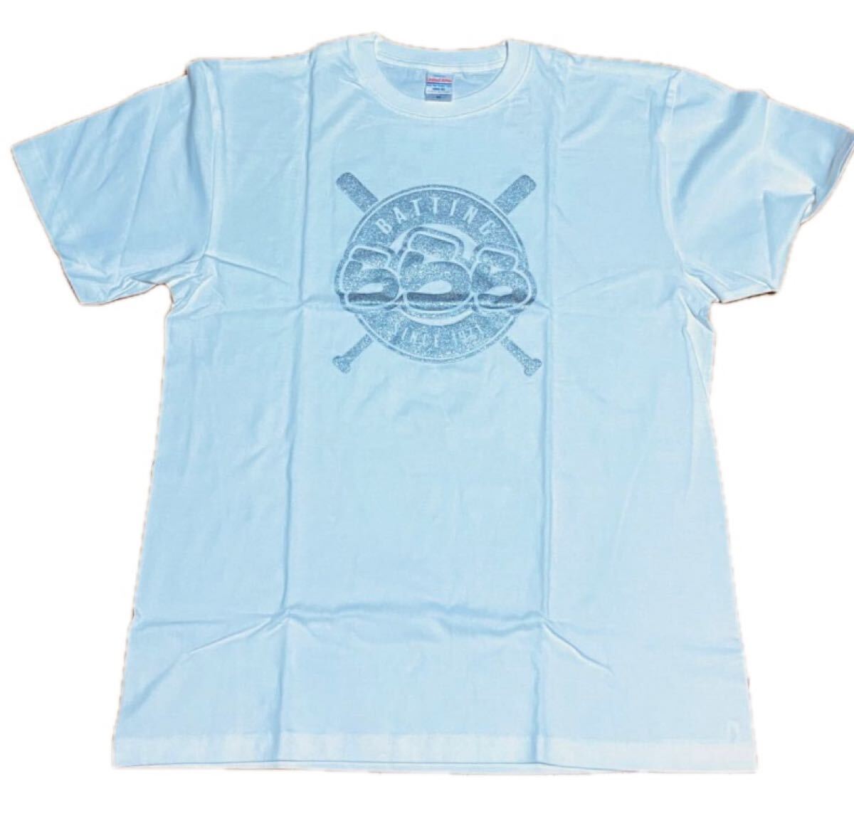 らららバッティングセンター　 銀ラメロゴ　半袖Tシャツ　 ホワイト 白　XL 新品未開封品