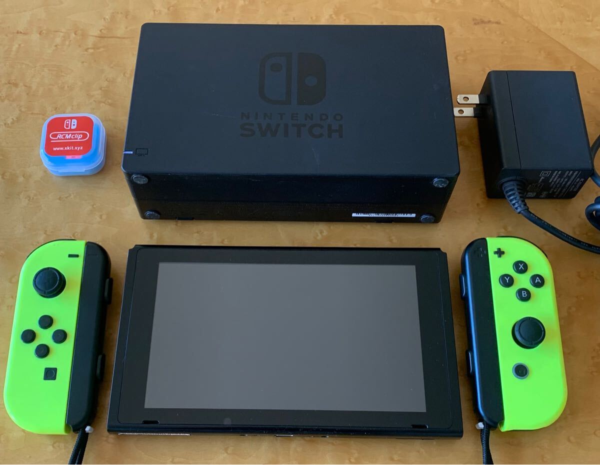 【美品 ・完動品】Nintendo Switch 未対策機 本体or備品セット 液晶タッチパネル新品・バックパネル（裏面カバー）新品 消毒抗菌済