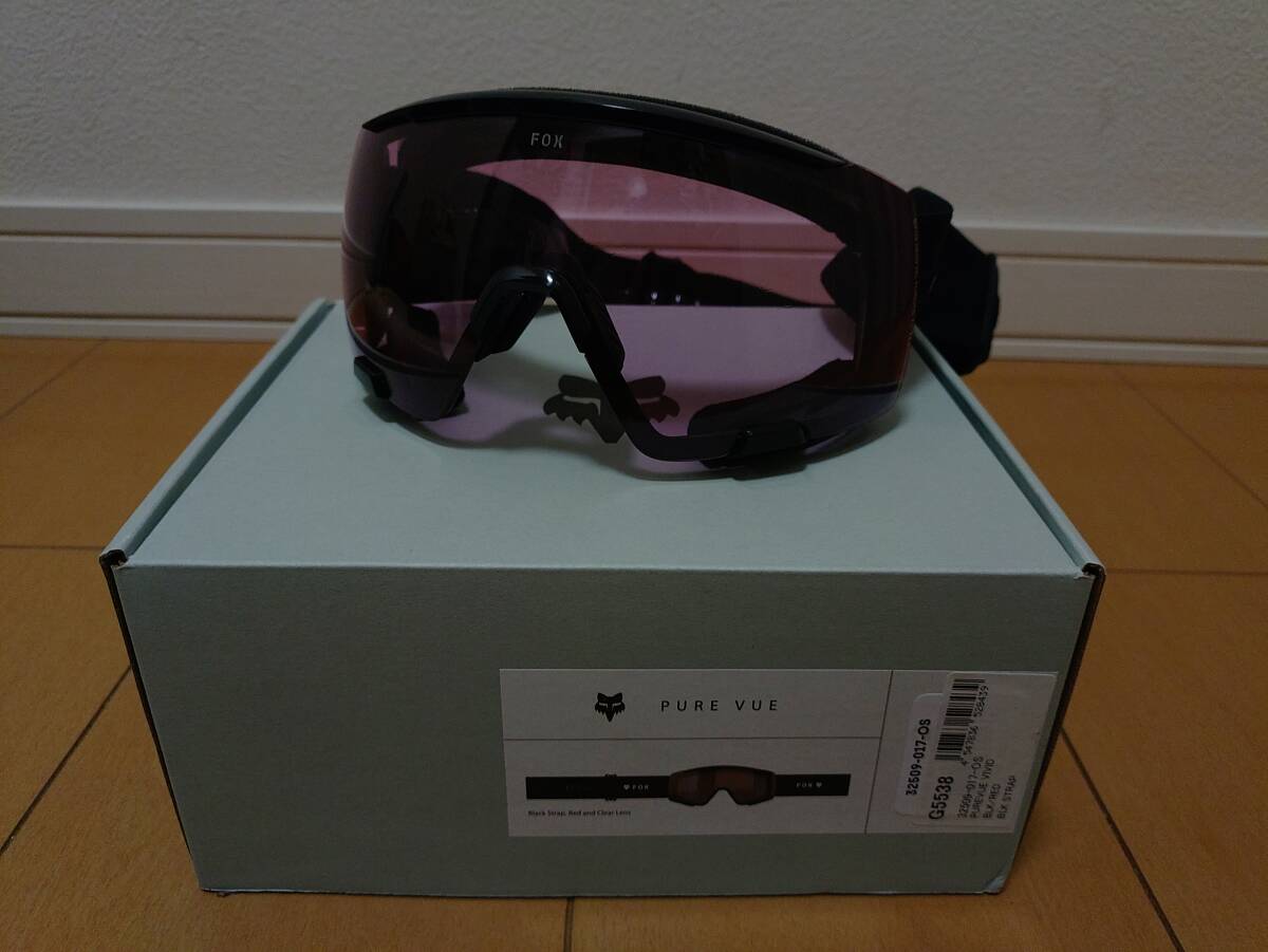 （美品）FOX PUREVUE VIVID　BLK/RED