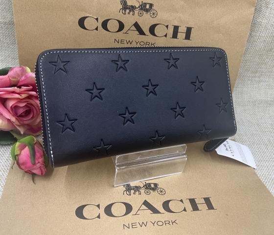 COACH 長財布コーチ財布 新品未使用 黒 ロング ジップ COACH 長財布コーチ財布 新品未使用 黒 ロング ジップ