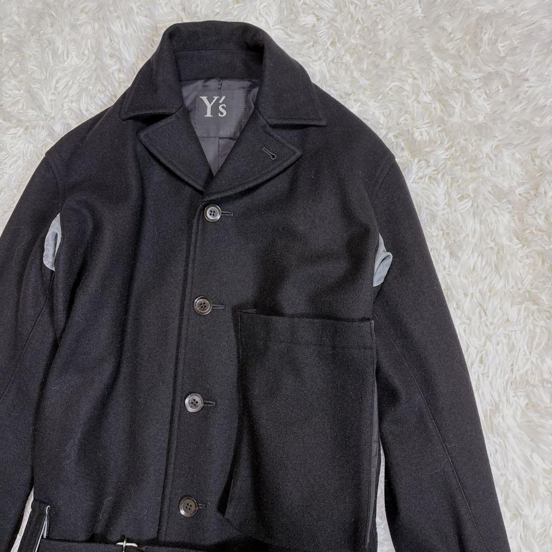 極美品 希少 2007AW サンプル品 Y's ウール カシミヤ コート 00s 極美品 希少 2007AW サンプル品 Y's ウール カシミヤ コート 00s