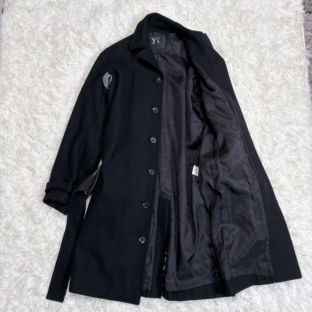 極美品 希少 2007AW サンプル品 Y's ウール カシミヤ コート 00s 極美品 希少 2007AW サンプル品 Y's ウール カシミヤ コート 00s