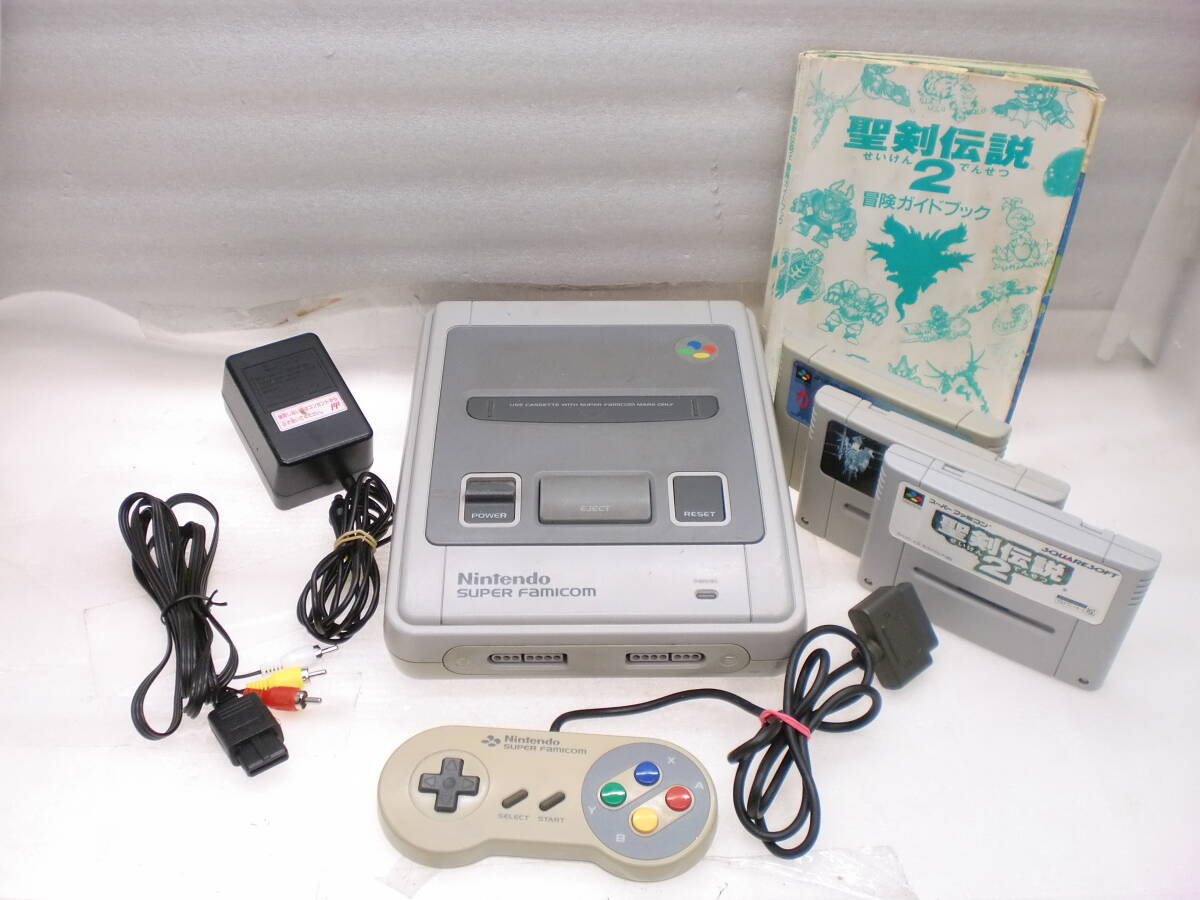 2501121　スーパーファミコン本体　聖剣伝説2　かまいたちの夜他　現状品