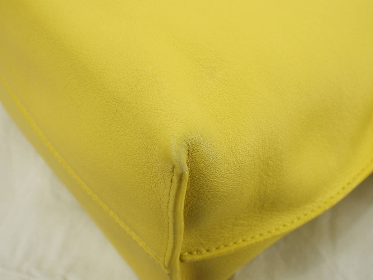 ロエベ ポシェット フラメンコノット スモール レザー黃 クロスボディバッグ ポシェット@051409