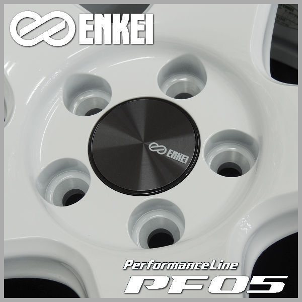 送料無料 プリウス PHV 86 BRZ ENKEI エンケイ パフォーマンスラインPF05 ホワイト 7.5J+48 5穴 PCD100 215/40R18 タイヤセット_画像4