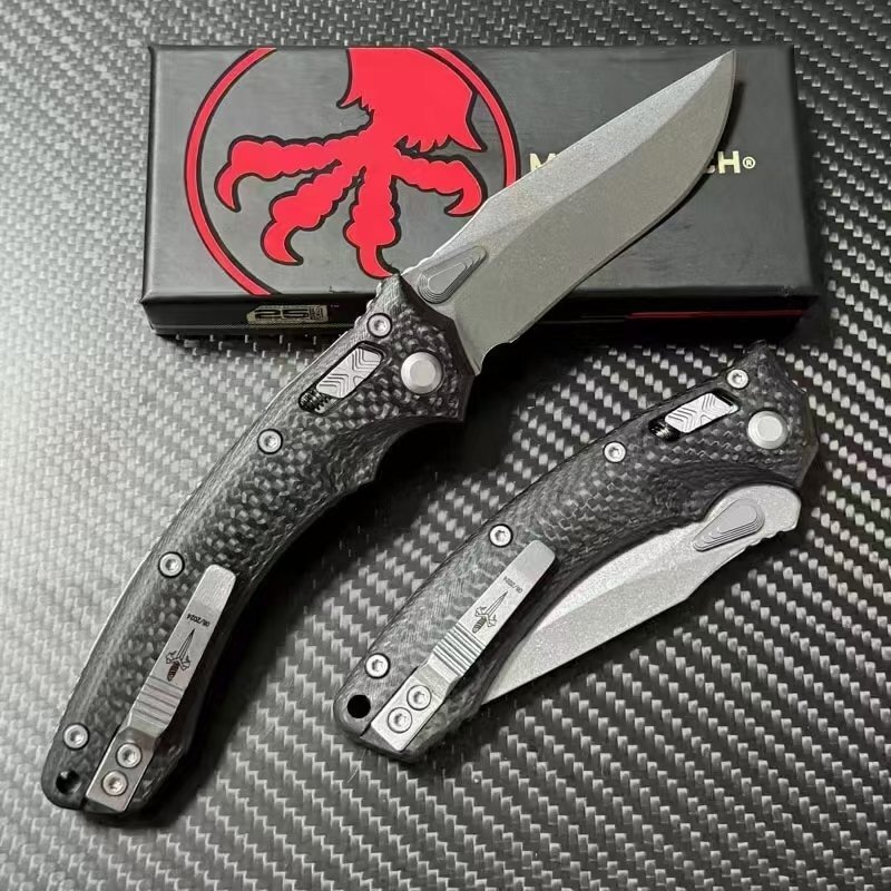 MICROTECH ◆ 折り畳みナイフ ナイフ ハンティング 薪割り サバイバルナイフ 刃厚4mm 大工道具 アウトドア