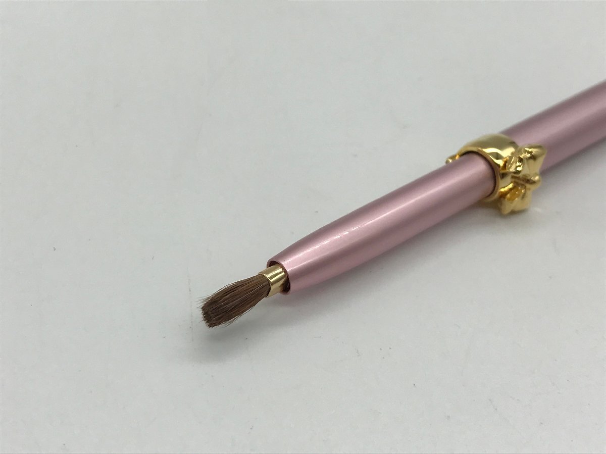 ■【YS-1】 ミキモト MIKIMOTO 化粧筆 ■ メイク道具 ブラシ ピンク系 全長(zhǎng)9,3cm 【同梱可能商品】K■