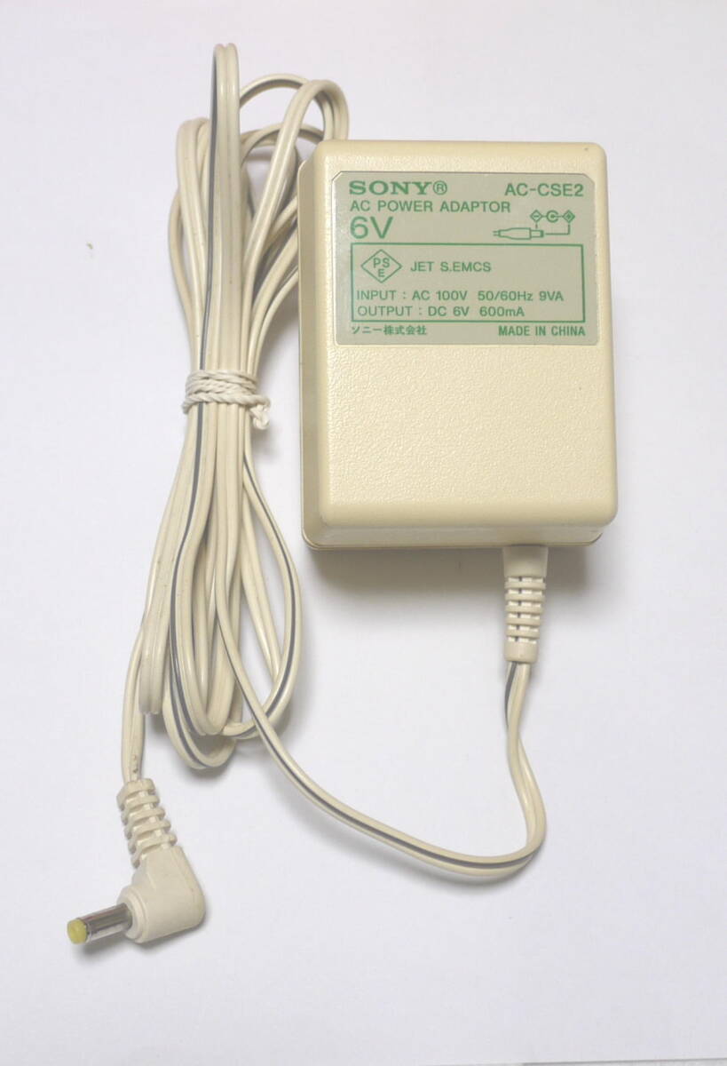 SONYソニー ラジカセCFS-E2TV用ACアダプターAC-CSE2　6V 600mA　動(dòng)作品