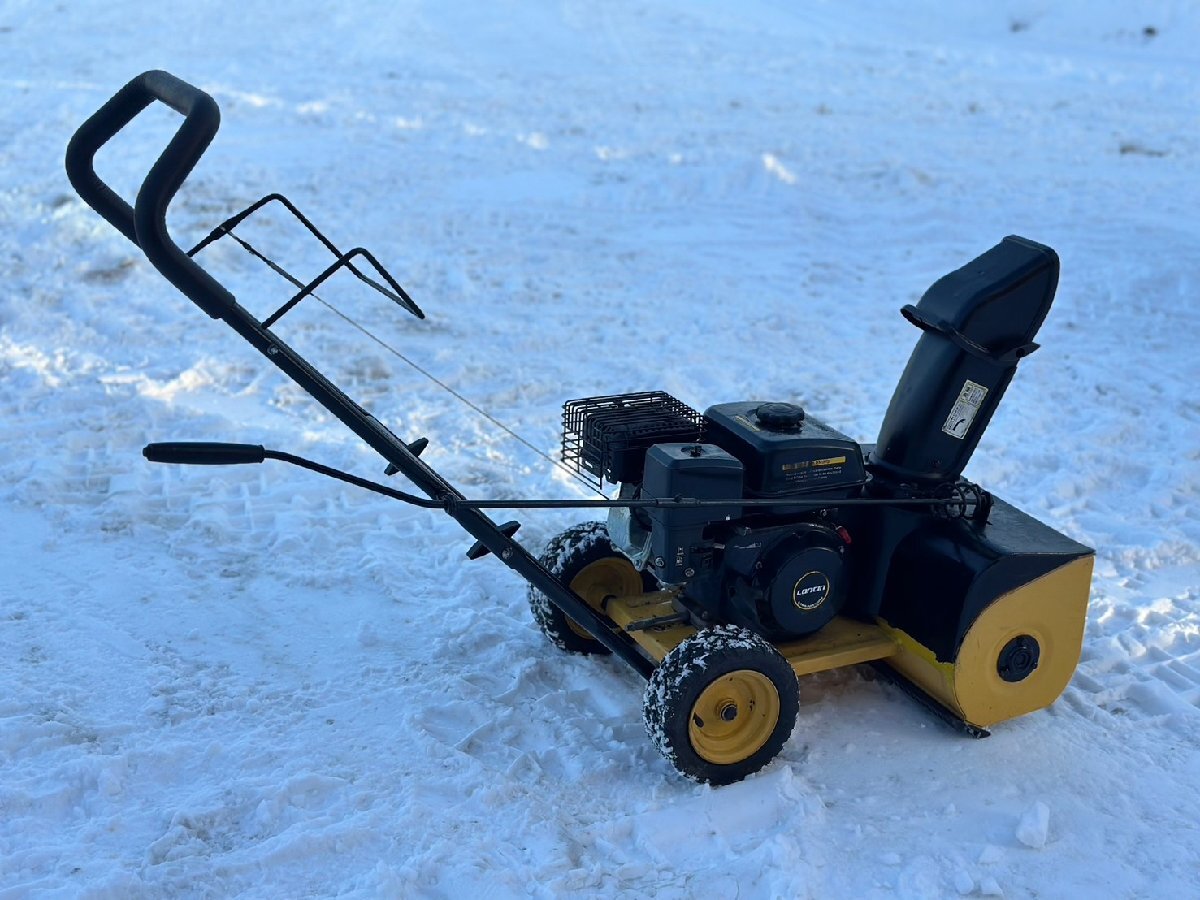 * двигатель действующий! высокий ga-HG-K405 работа OK! снегоочиститель LONCIN резиновый бур рука вдавлено . тип легкий самовывоз * окраина рассылка возможно Sapporo departure 