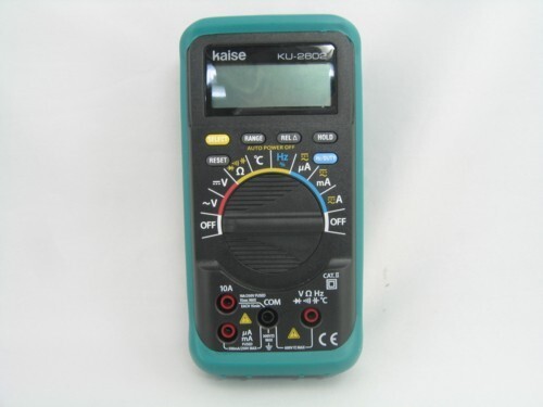 新品 カイセ KU-2602 +940 デジタルテスター ワニグチクリップ付 マルチメータ